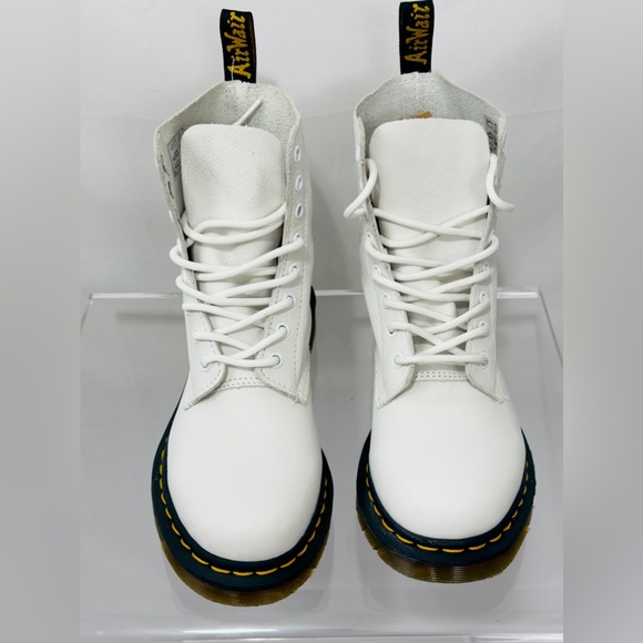 Dr. Martens 1460 Pascal Virginia Soft Leather Boots White US Woman 8, US… - Picture 10 of 14